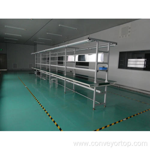 PVC Belt Conveyor Line with Long Working Bench